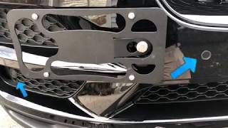 No Drill Front License Plate Mount Cravenspeed Platypus Jaguar FPace 20172019 [upl. by Laurene]