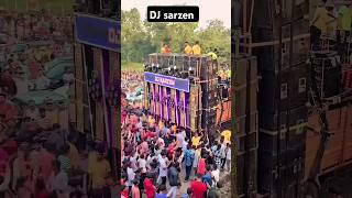 DJ Sarzen pro jhaarakhand sound testing full vibration short viral video 4k [upl. by Adnol]