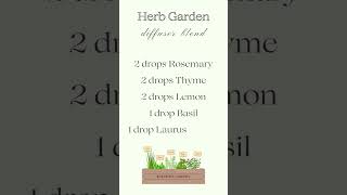 Herb Garden Essential Oil Diffuser Blend [upl. by Ahs49]