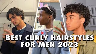 Best CURLY HAIRSTYLES For MEN You NEED To Try In 2023 [upl. by Ardnossak873]