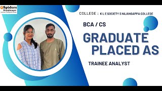 Placement Journey of BCA  CS  graduate as TRAINEE ANALYST [upl. by Holmen170]