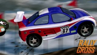 Rally Cross  Gameplay PS1 [upl. by Adnopoz]