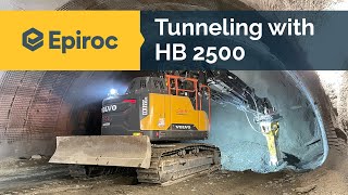 Tunneling with the Hydraulic Breaker HB 2500 [upl. by Davida37]