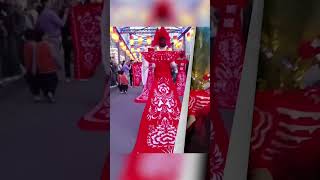 Papercutting themed fashion show in NW Chinas Gansu [upl. by Ruon]