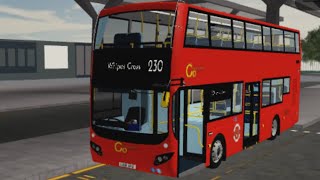 230 to Whipps Cross London East Bus Simulator Roblox [upl. by Humfrey]