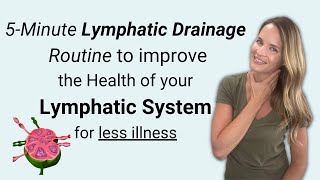 5 Minute Lymphatic Drainage Routine for your Immune System Health [upl. by Yelnats]