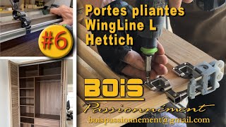 POSER des FERRURES WINGLINE HETTICH sur des PORTES PLIANTES [upl. by Ecyrb]