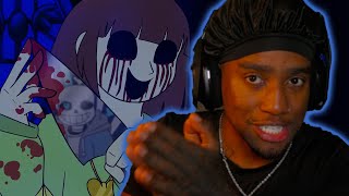 STRONGER THAN YOU VER SANS FRISK CHARA  UNDERTALE ANIMATION REACTION [upl. by Centonze]