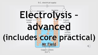 GCSE Chemistry 41  Electrolysis  advanced [upl. by Maurizio]