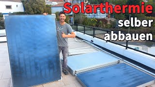 SOLARTHERMIE Anlage selber abbauen  demontieren  entleeren  DIY [upl. by Annij126]