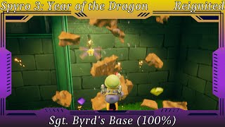 Spyro 3 Year of the Dragon  Sgt Byrds Base 100 [upl. by Aicak]