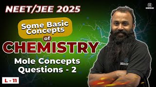 L11  Mole Concepts Questions  2  NEETJEE 2025  Chemistry  Umesh sir  Horizon Academy [upl. by Nibroc120]