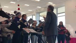 Holyoke High School Madrigal Chorus sings at Gary Rome Hyundai showroom [upl. by Llemar549]