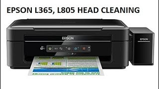 Epson L365 L805 L905 do a head cleaning power ink fusion [upl. by Tutankhamen]