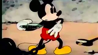 Mickey Mouse  The Chain Gang 1930 HD colorized [upl. by Ocimad]