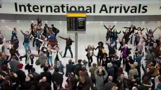 Welcome Back Heathrow Terminal 5 Flash Mob by TMobile [upl. by Enedan]