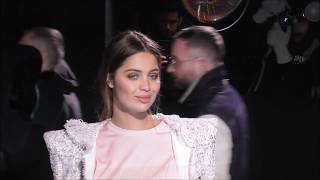 Marie Ange CASTA  Paris 18 january 2019 Fashion Week show Balmain  janvier PFW [upl. by Larissa]