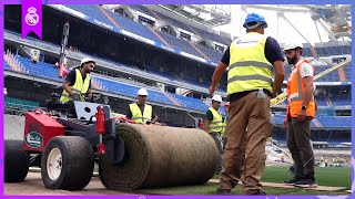 The Santiago Bernabéu has a NEW PITCH [upl. by Tnattirb]