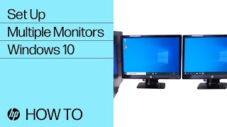 Set Up Multiple Monitors in Windows 10  HP Computers  HP Support [upl. by Lorelei541]