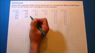 Tutorial Zahlenakrobatik Aufnahmeprüfung Gymnasium 6 Klasse 1 Beispiel [upl. by Akinat]