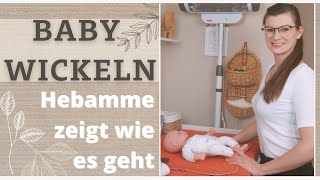 Wie wickelt man ein Baby  Was du beachten musst  Handgriffe  Hebamme Maria erklärt wie es geht [upl. by Sateia]