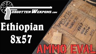 Ammunition Evaluation Ethiopian 792x57mm Mauser [upl. by Ateuqirne794]