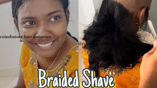 Braided Shave headshavelatest ​⁠coimbatorehairdonation [upl. by Hausmann126]