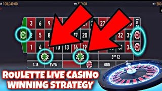 Roulette Live Casino Winning Strategy  Roulette Online [upl. by Annabella959]