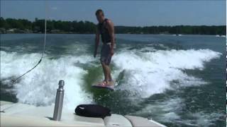 Lakewakes Kona 54quot wakesurf board 2012 wide tail [upl. by Htebazileyram]