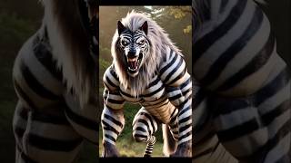 Animal fusion Kingdom p60 animals fusion hybrids elephant zebra wolf trendingshorts [upl. by Elvera]