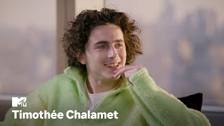 Timothée Chalamet on quot﻿Wonkaquot quotDune Part Twoquot amp More  MTV [upl. by Euf]