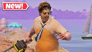 NEW LEATHERFACE Skin Gameplay In Fortnite [upl. by Nahgrom]