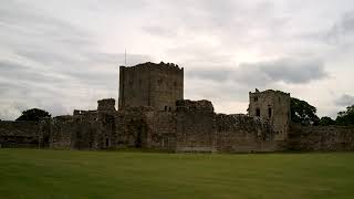 Walking the Roman Saxon Shore Fort Walls of Portchester Castle [upl. by Hgielsel]