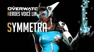 Overwatch  Symmetra All Voice Lines [upl. by Wenn903]