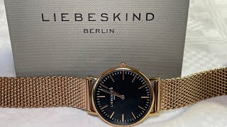 Liebeskind Berlin Metal Medium Rosé 34 mm Uhren Review [upl. by Sampson]