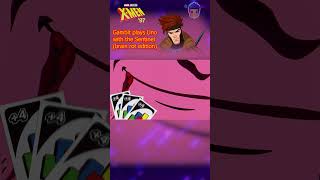 XMen 97 Gambit Plays UNO with the Sentinel Brain Rot Edition xmen xmen97 gambit marvel mcu [upl. by Nairim]