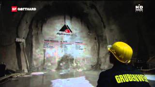 Gotthard  NEAT Basistunnel Durchschlag in HD [upl. by Orodoet996]