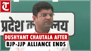 After BJPJJP alliance ends Dushyant Chautala claims JJP isnt electoral bond beneficiary [upl. by Keyes]