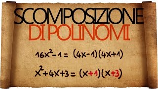 Scomposizione di Polinomi  Prodotti Notevoli e Trinomio di Secondo Grado [upl. by Aelanna244]