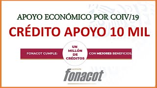 Solicitar Programa Credito Apoyo Diez Mil Fonacot en linea Requisitos  Creditos FONACOT 20202021 [upl. by Ydospahr]