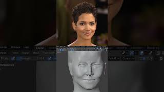 Halle Berry Blender Sculpting Likeness [upl. by Pack]