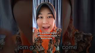 ABOSSMART  CARA BUAT INCOME AKTIF amp INCOME PASIF [upl. by Nylhsa]