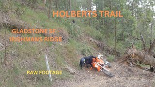 Holberts Trail  Raw Footage  Trail Report  KTM500  Bellbucca [upl. by Ahseinad113]