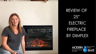 Review of Dimplex DFR2551L 25quot Electric Fireplace [upl. by Dloreg]