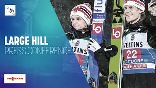 Press Conference  Mens Large Hill  Oberstdorf  FIS Ski Jumping [upl. by Straub]