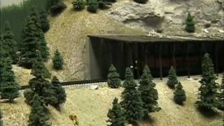 BNSF Marias Pass N Scale Layout [upl. by Siladnerb]