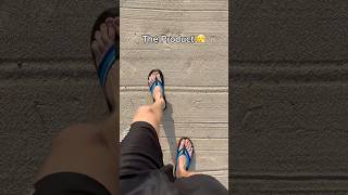 Which one is better 😂👀 slide slippers flipflopas funnyclothes funny joke [upl. by Yhtak624]