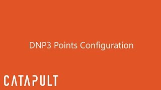 DNP3 Points Configuration [upl. by Haelak38]