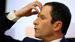 Frankreich Präsidentschaftskandidat Hamon kämpft gegen Spaltung der Sozialisten [upl. by Boigie820]