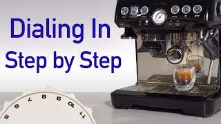 Dialing In Breville Barista Express  Dose grind yield time [upl. by Gish202]